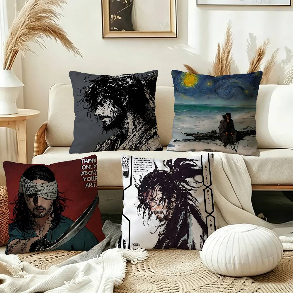 Japanese Home Textiles - Japon Samuray Miyamoto Musashi Şanslı Ejderha