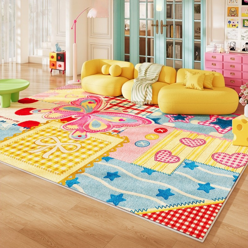 Home Lines Textiles - Dopamin Renkli Bulmaca Oturma Odası Halısı