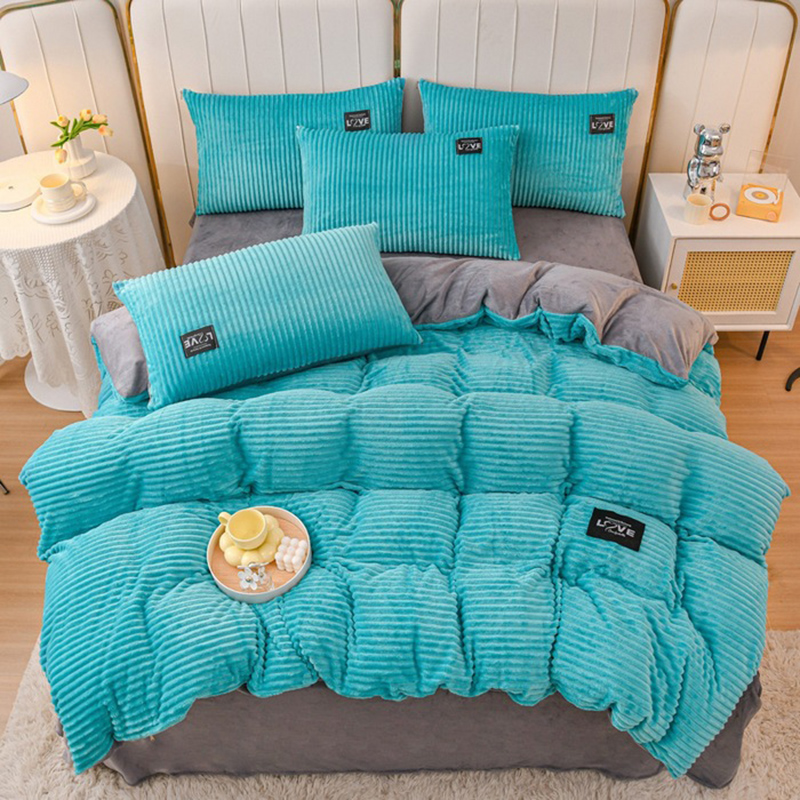 Linen Duvet Cover - 3 Parça Nevresim Takımı Kışlık Sıcak