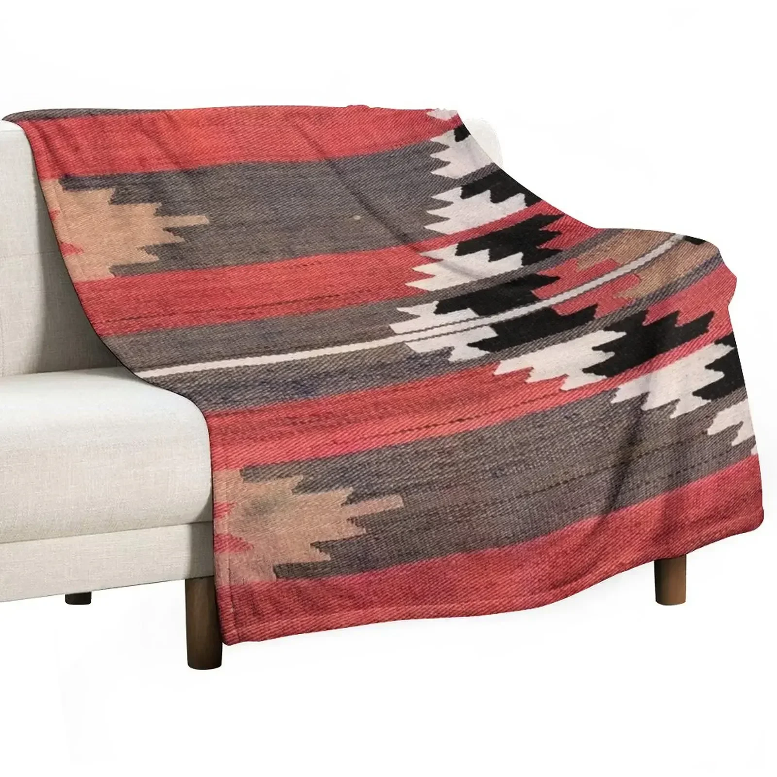 Home Textiles Classic Fashion - Geometrik Vintage Türk Kilimi, Navaho Dokuması,