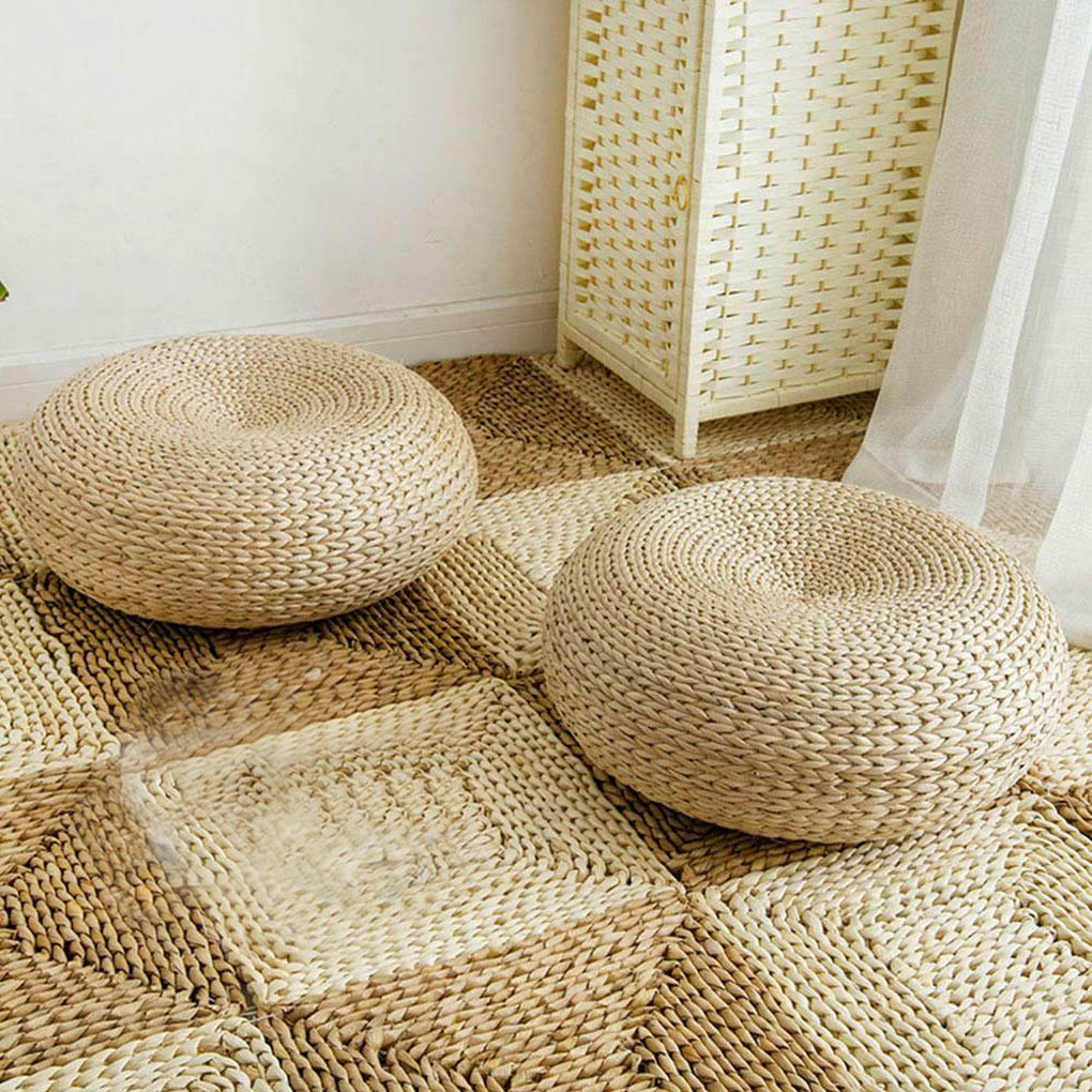 Doğal Hasır Yuvarlak Puf El Ya - Japanese Home Textiles incelemesi ve fiyatı
