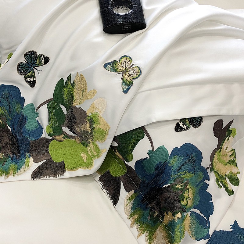 Nakış beyaz 800TC mısır pamuk  - Home Textiles Super Soft incelemesi ve fiyatı