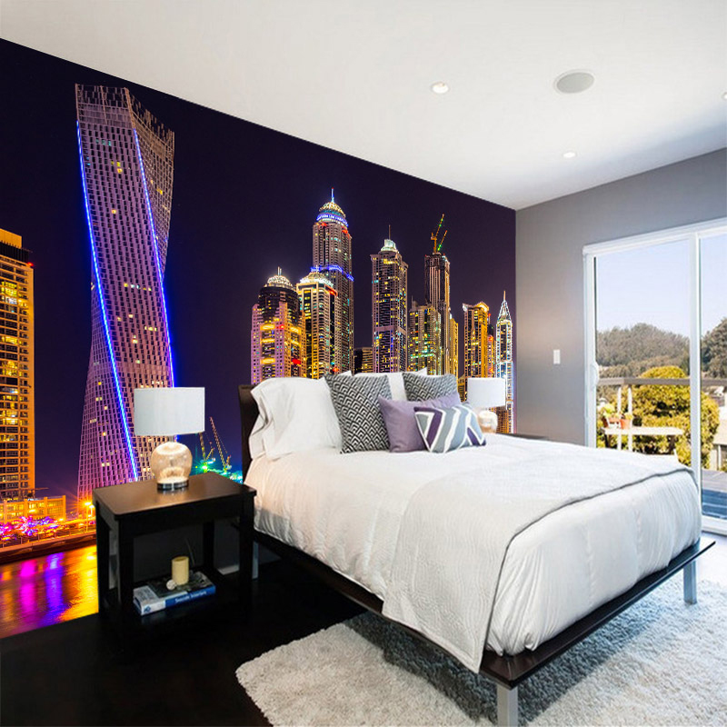 Özel 3D Fotoğraf Gece Görünümü - Home Textiles City incelemesi ve fiyatı