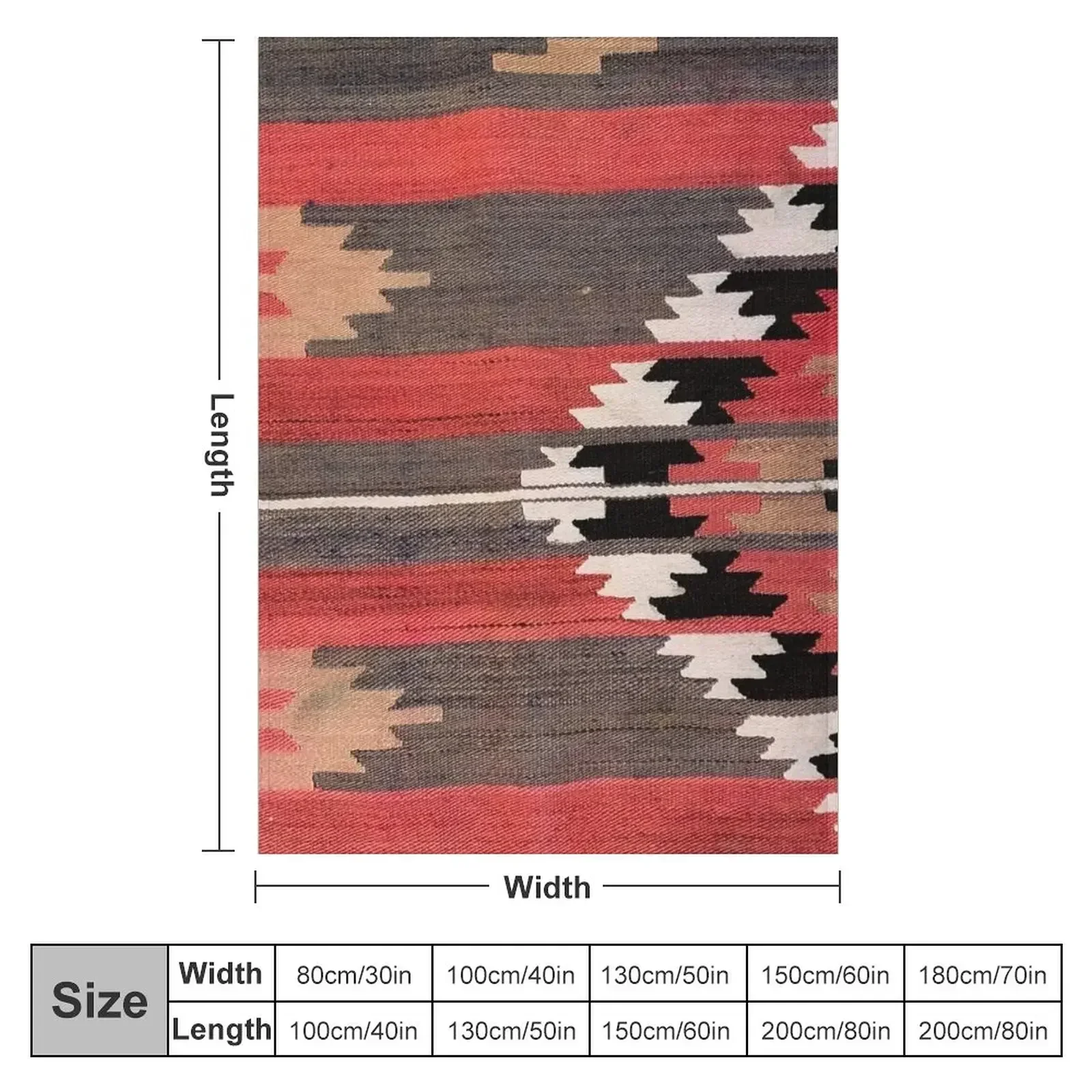 Geometrik Vintage Türk Kilimi, - Home Textiles Classic Fashion incelemesi ve fiyatı