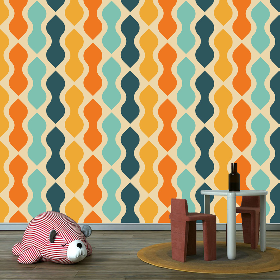 15+ Retro Geometri Gökkuşağı H - Home Lines Textiles incelemesi ve fiyatı